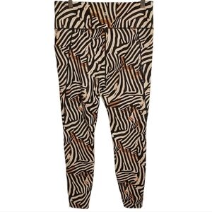 Just Fab Active | Women's Animal Printed Workout Leggings (Size XL)